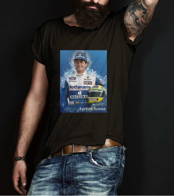 Ayrton Senna Rothmans Nacional Renault Racing T-Shirt