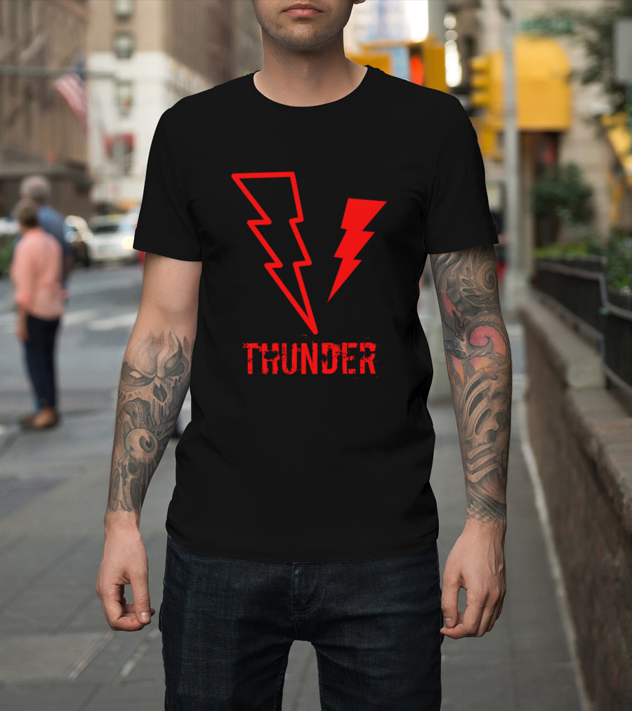 Thunder Lightning Red T-Shirt