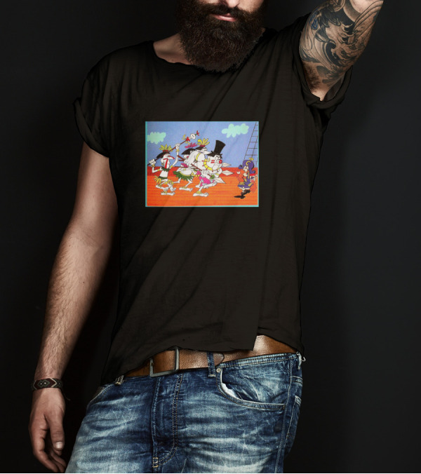Piggy Girl Dancing On Deck With Fancy Ducks T-Shirt