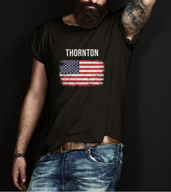 Thornton Distressed American Flag T-Shirt