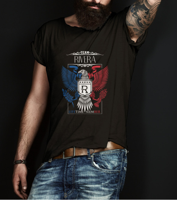 Team Rivera Lifetime Member Rivera Eagle Crest T-Shirt