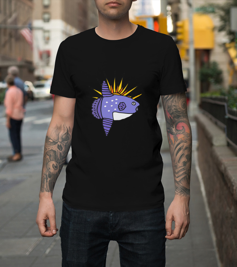 Sunfish Cartoon with Sunburst T-Shirt