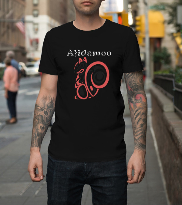 Shirt: Ajidamoo Indigenous Squirrel T-Shirt Ajidamoo Indigenous Squirrel T-Shirt