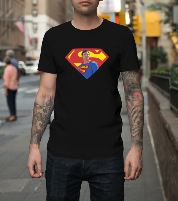 Shirt: Superman Chris Reeve Iconic Shield T-Shirt Superman Chris Reeve Iconic Shield T-Shirt