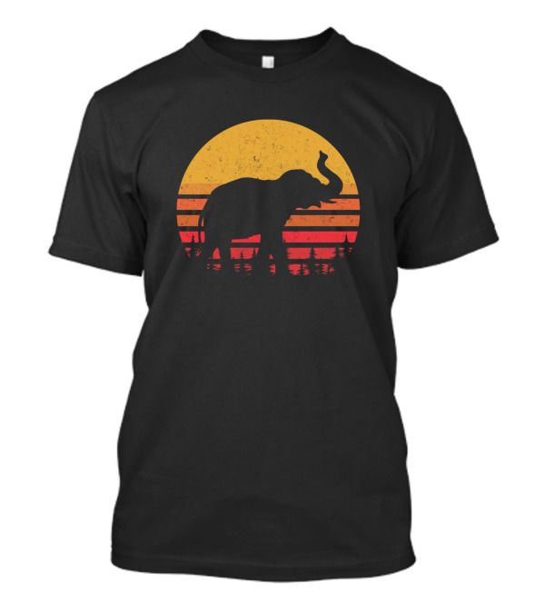 Vintage Elephant Sunset T-Shirt