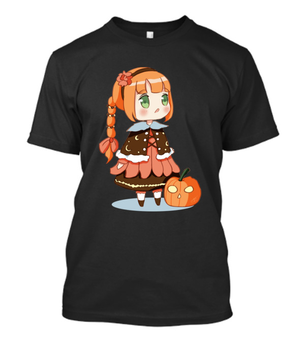 Mayu Chibi Halloween Pumpkin Girl Adorable Costume T-Shirt