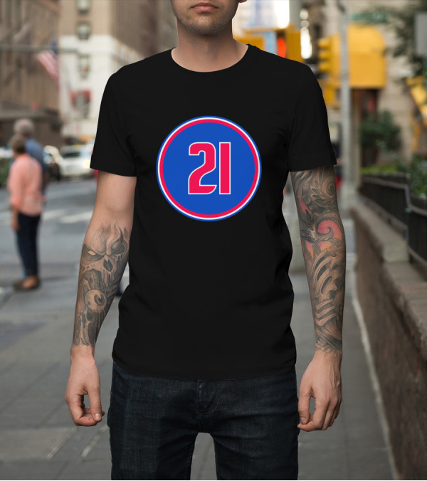 Shirt: Dave Bing Number 21 Detroit Pistons Jersey T-Shirt Dave Bing Number 21 Detroit Pistons Jersey T-Shirt