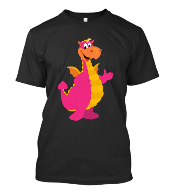 Reino Aventura Dragon Mascot Colorful Character T-Shirt