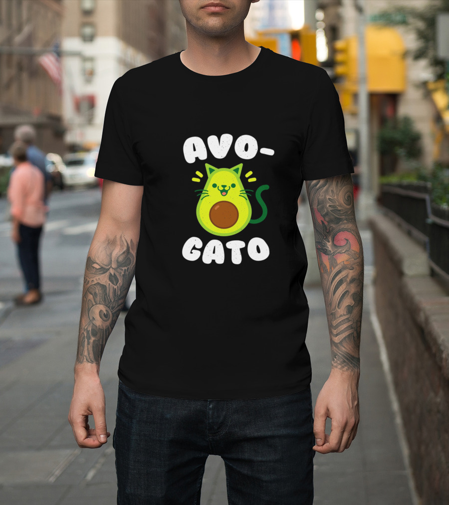 Avogato Avo-Cat Avocado Cat T-Shirt