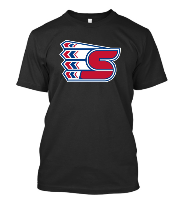 Spokane Chiefs Red Blue Logo Emblem T-Shirt