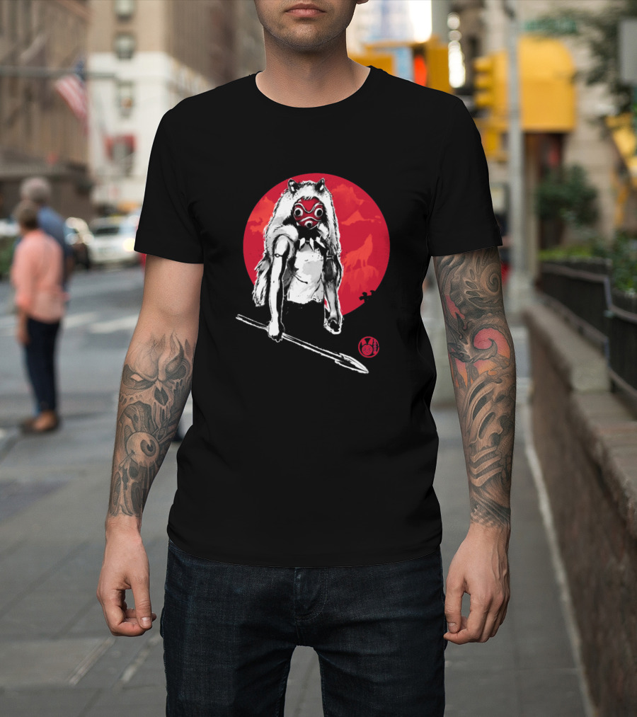 Princess Of The Forest Sumi San Red Moon Japan T-Shirt