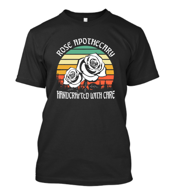 Rose Apothecary Handcrafted With Care Vintage Botanical T-Shirt