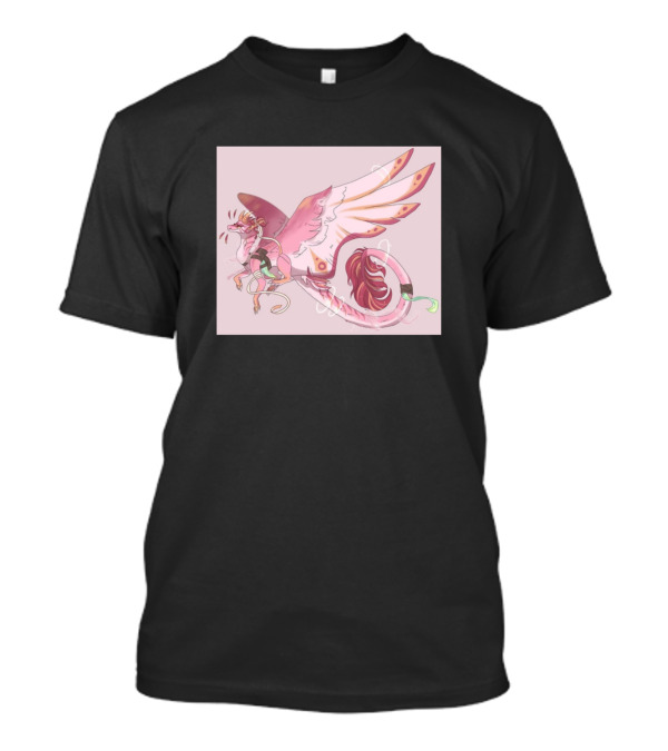 Dragon Pink Winged Fantasy Creature T-Shirt