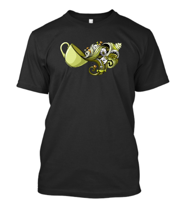 Spilled Coffee Cute Cup And Whimsical T-Shirt