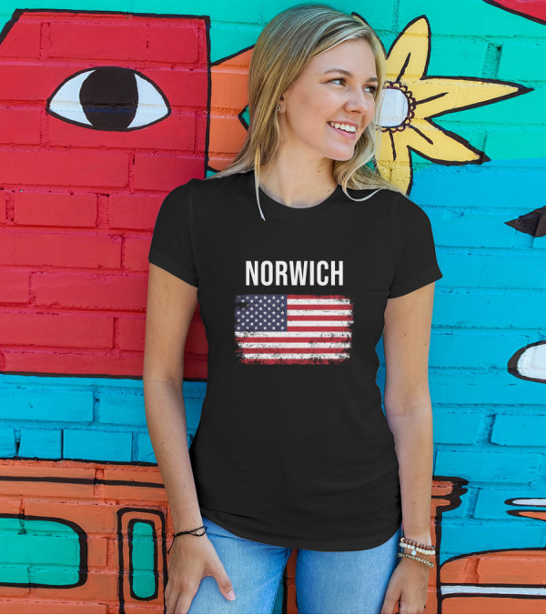 Norwich American Flag T-Shirt