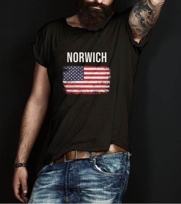 Norwich American Flag T-Shirt