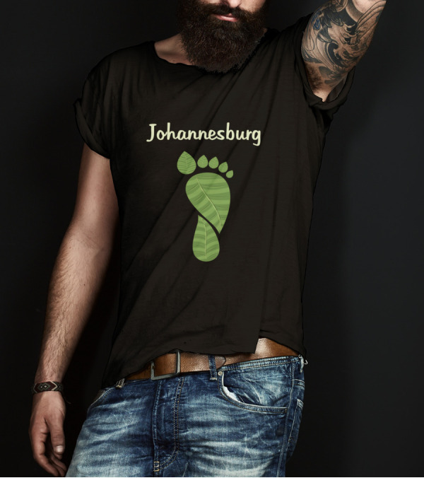 Johannesburg World Leaves Footprint South Africa T-Shirt