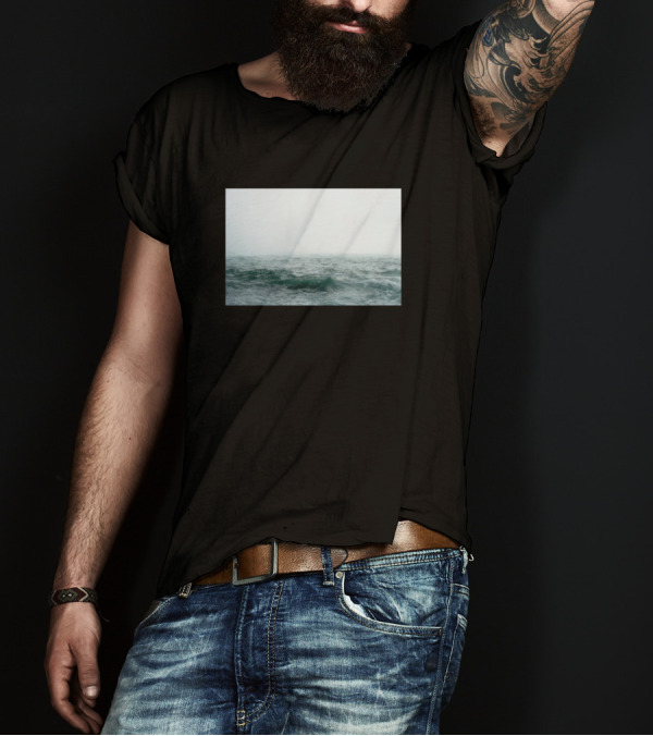 Creepy Water Ocean Waves Dark Atmosphere T-Shirt