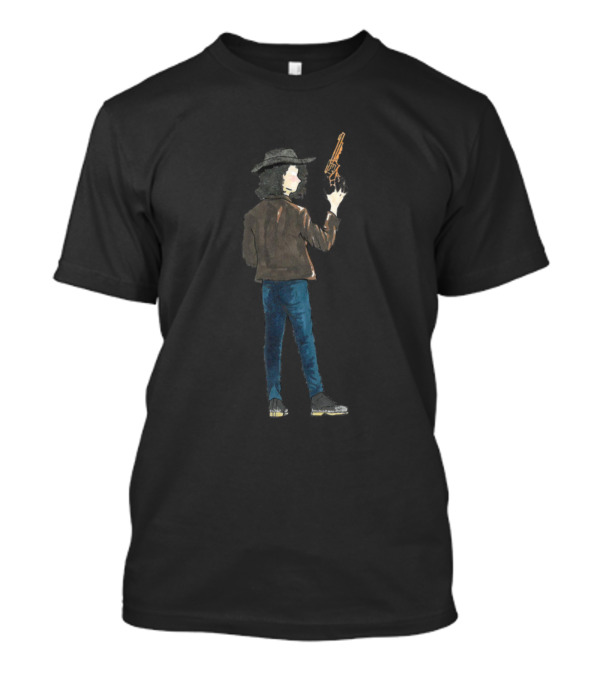 God W Gun Cowboy With Revolver T-Shirt