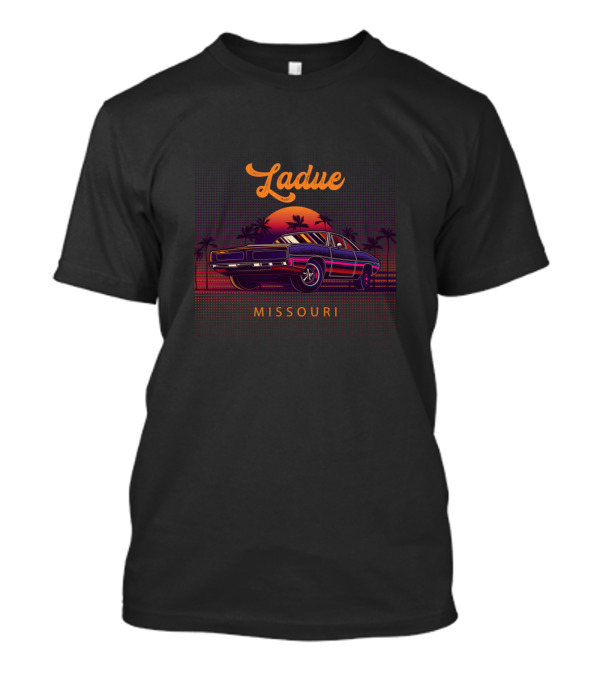 Ladue Missouri Vintage Muscle Cars Retro Sunset T-Shirt