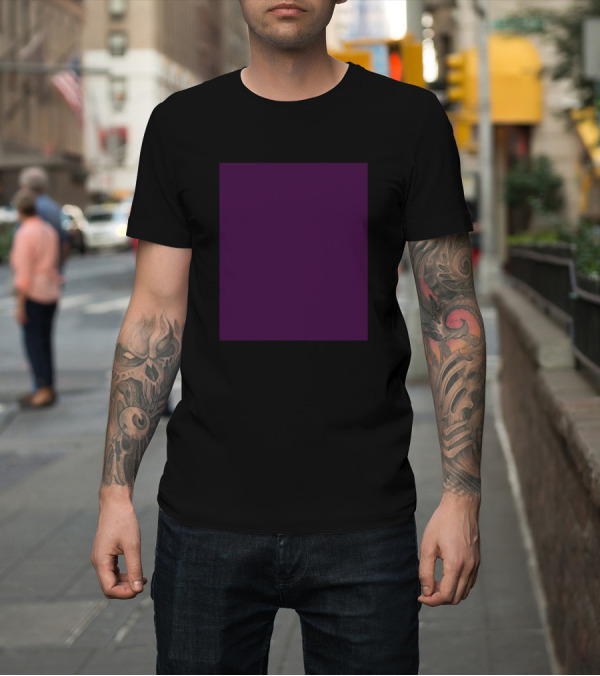Shirt: Plain Purple Square T-Shirt Plain Purple Square T-Shirt