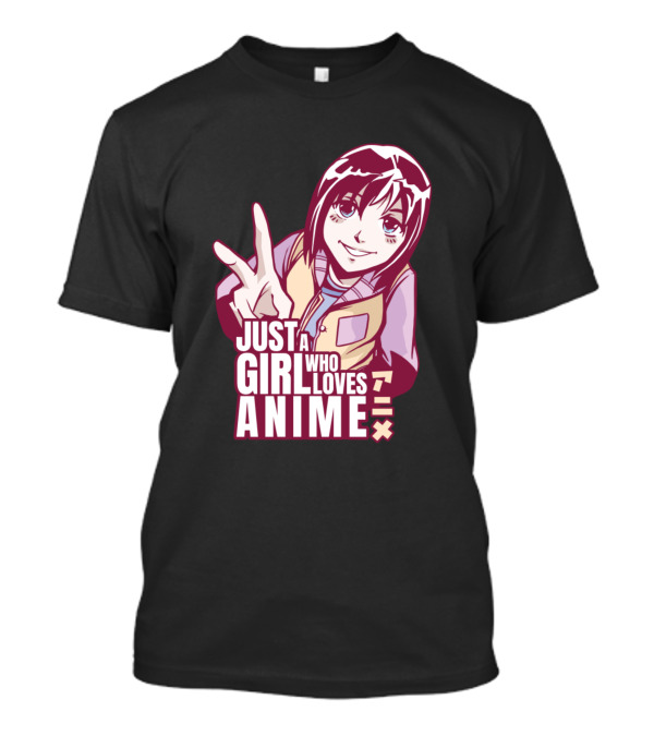 Just A Girl Who Loves Anime Manga Cute Design Woman T-Shirt