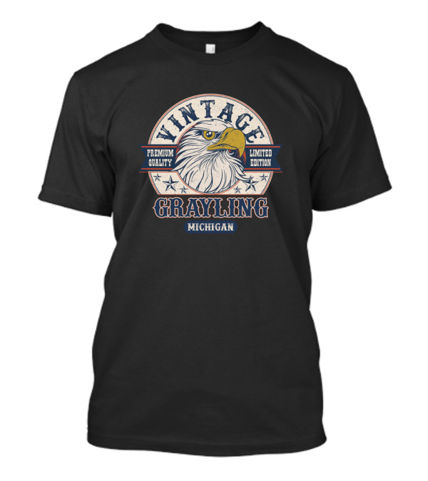 Vintage Grayling Michigan Eagle T-Shirt