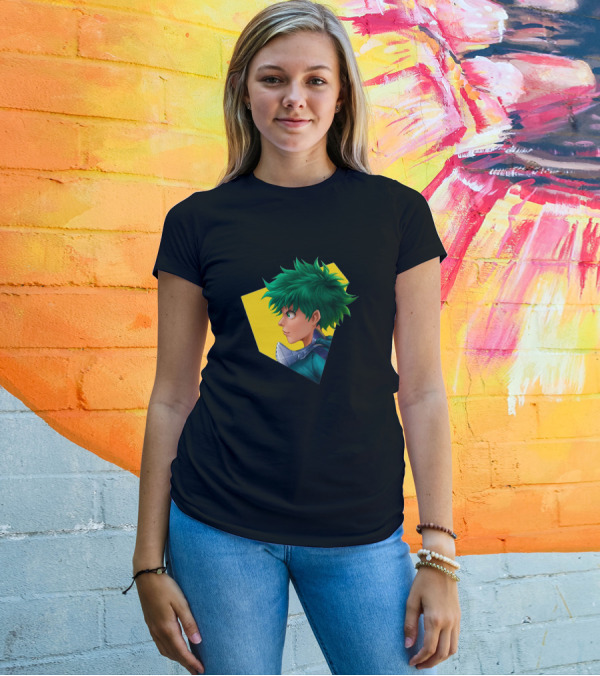 Izuku Midoriya My Hero Academia Anime Character Profile T-Shirt