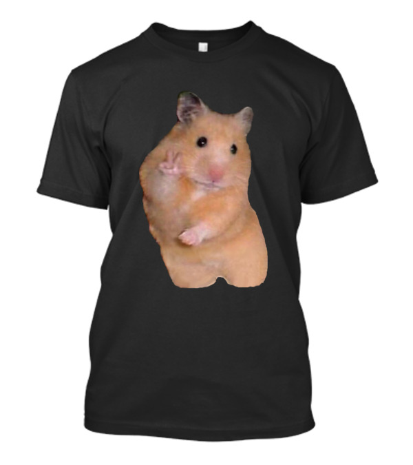 Peaceful Hamster Victory Gesture T-Shirt
