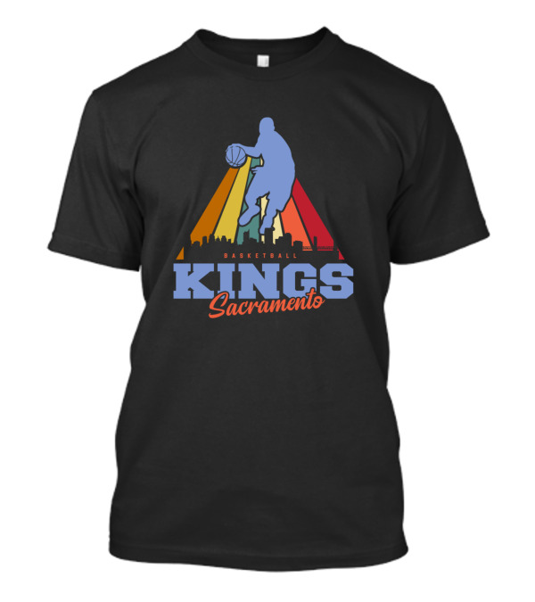 Sacramento Kings Basketball Player Skyline T-Shirt
