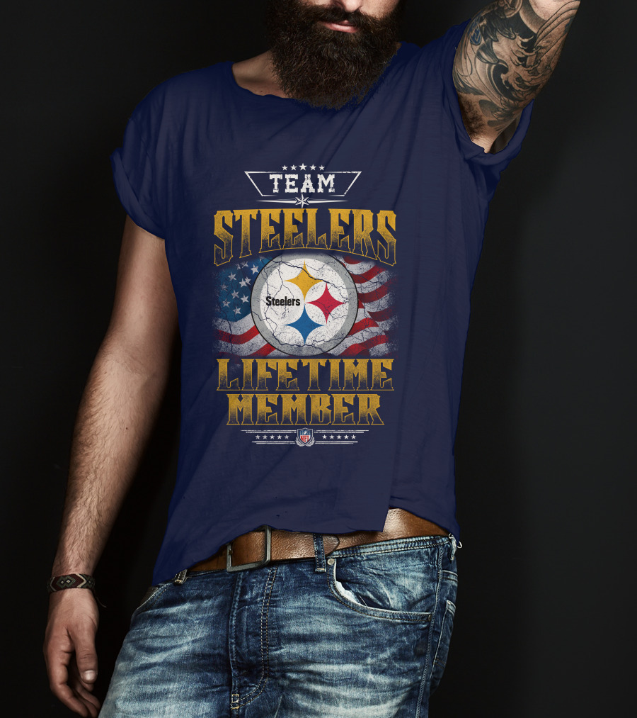 Team Steelers Lifetime Member T-Shirt