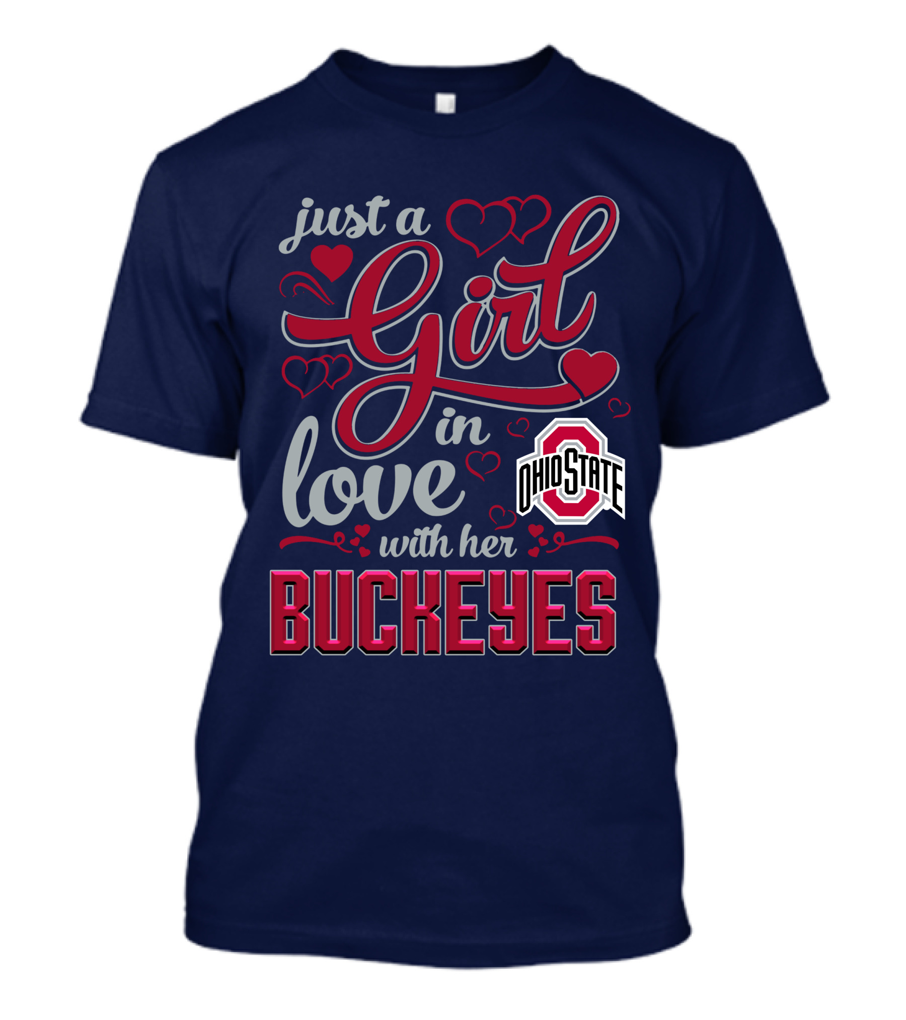 Just A Girl In Love With Her Ohio State Buckeyes T-Shirt