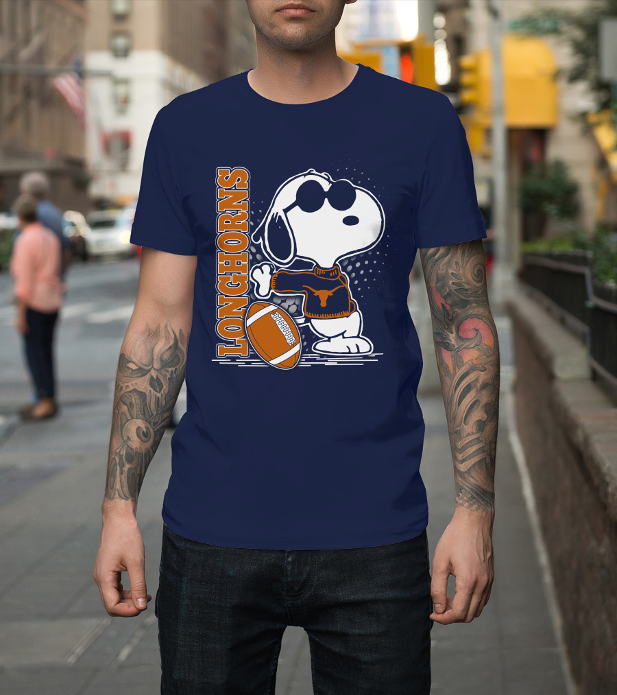 Longhorns Football Snoopy T-Shirt