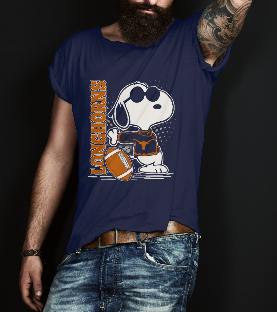 Longhorns Football Snoopy T-Shirt