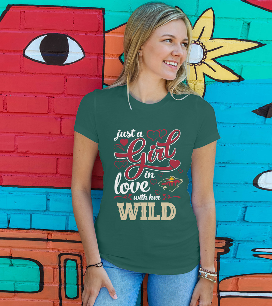 Just A Girl In Love With Her Minnesota Wild T-Shirt