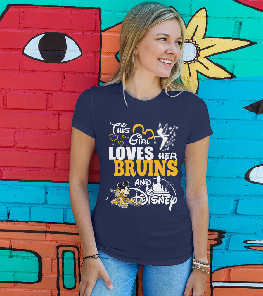 This Girl Loves Her Bruins And Disney T-Shirt