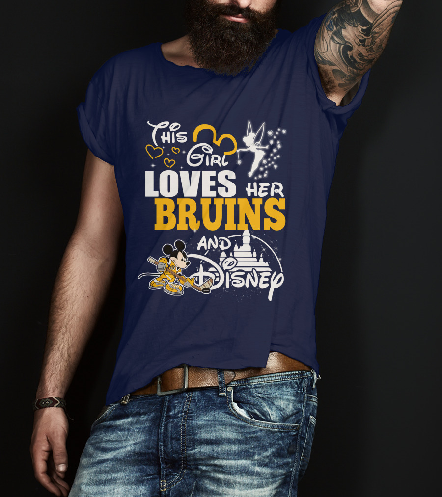 This Girl Loves Her Bruins And Disney T-Shirt