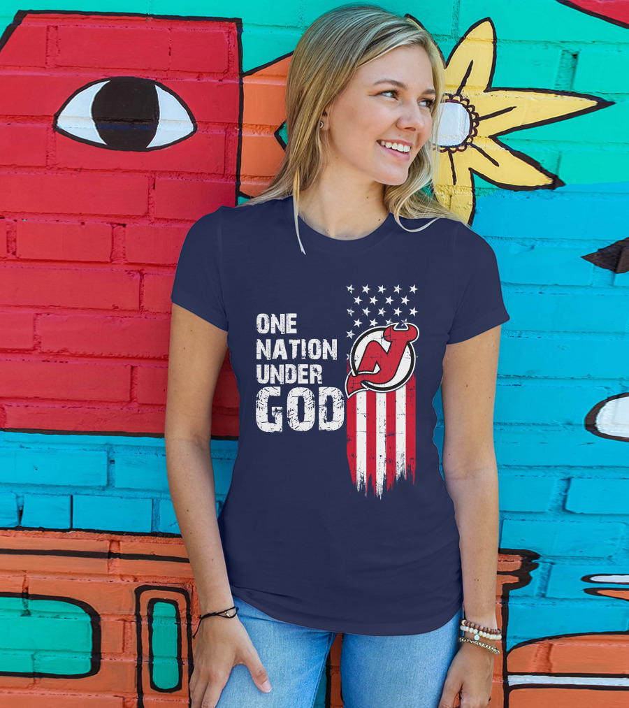 One Nation Under God New Jersey Devils T-Shirt