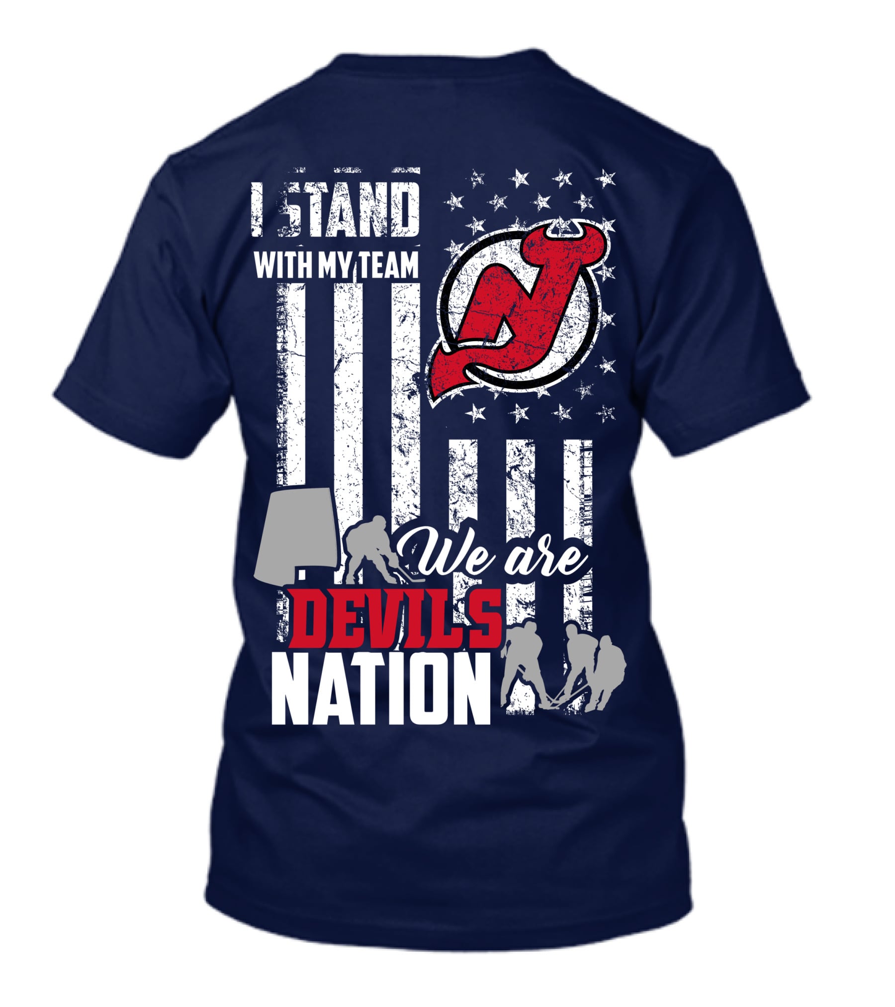 I Stand With My Team We Are New Jersey Devils Nation T-Shirt