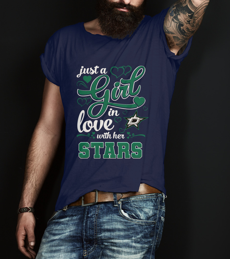 Just A Girl In Love With Her Dallas Stars T-Shirt