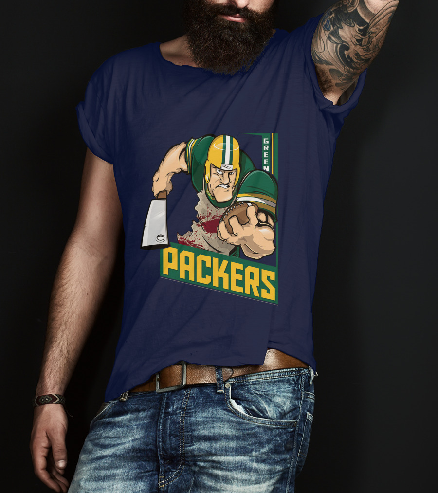 Green Bay Packers Tough Gridiron Warrior T-Shirt