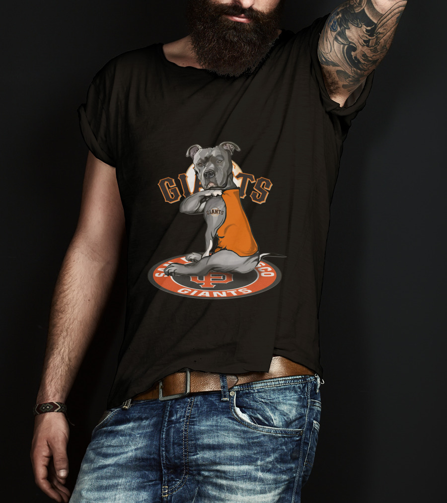 San Francisco Giants Dog With Jersey T-Shirt