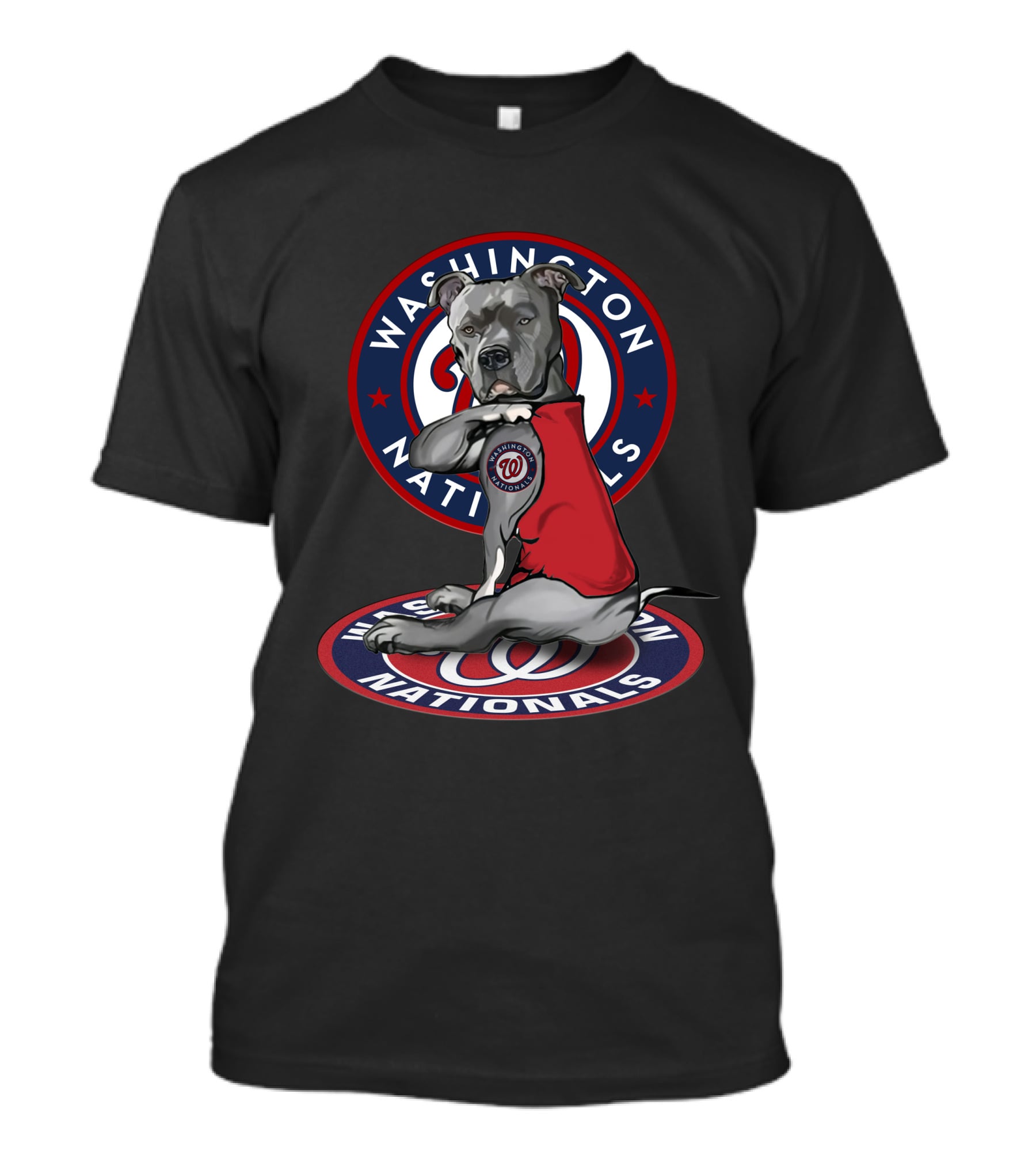 Washington Nationals Dog Wearing Team Vest T-Shirt