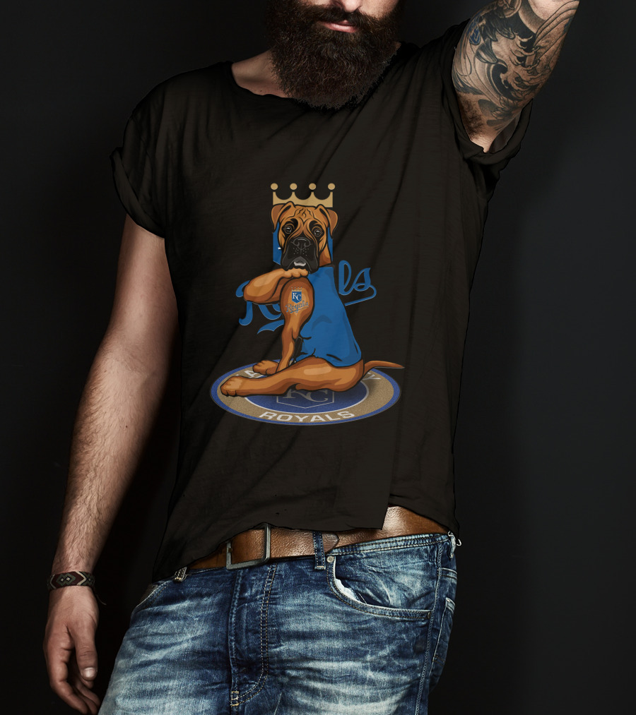 Kansas City Royals 12 Boxer Dog T-Shirt