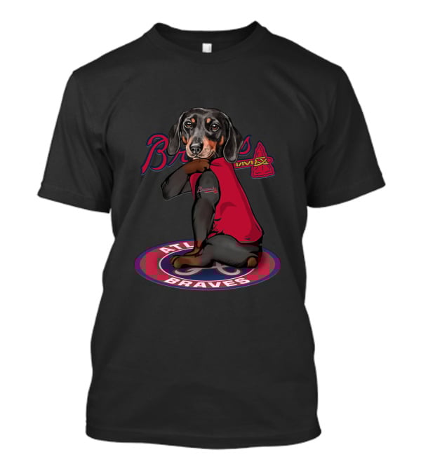 Atlanta Braves Dachshund Team Spirit T-Shirt