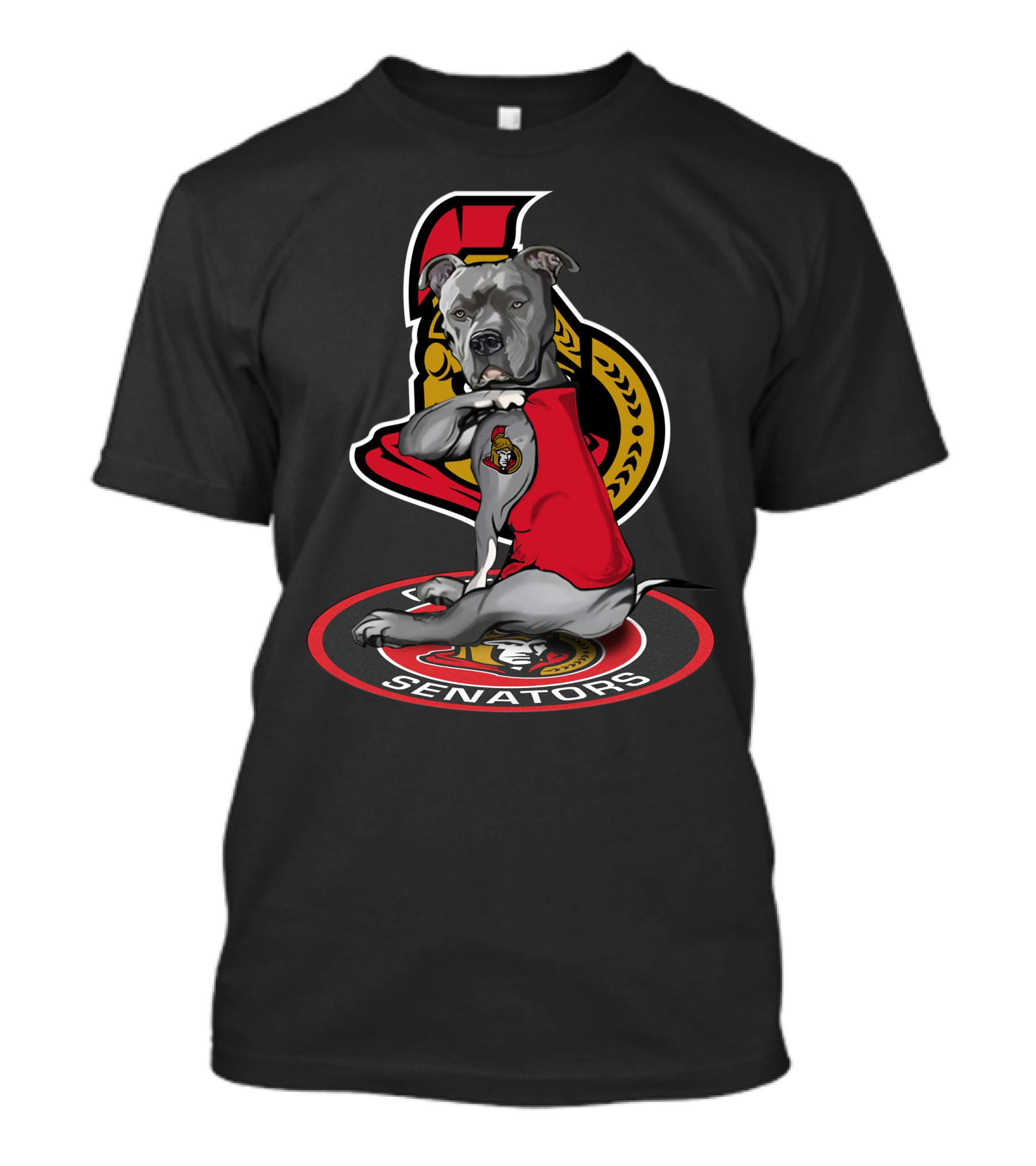 Ottawa Senators 21 Dog Mascot T-Shirt
