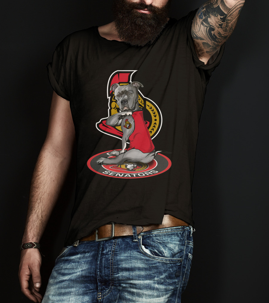 Ottawa Senators 21 Dog Mascot T-Shirt