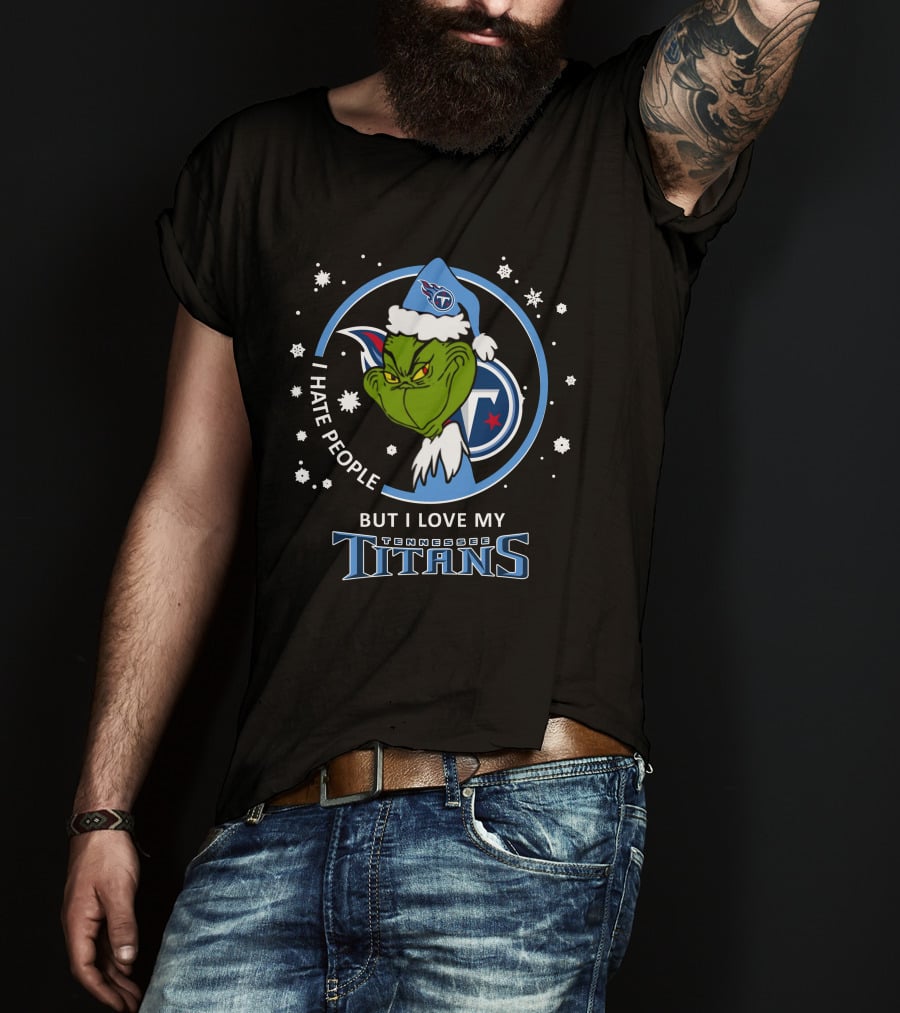 I Hate People But I Love My Tennessee Titans T-Shirt