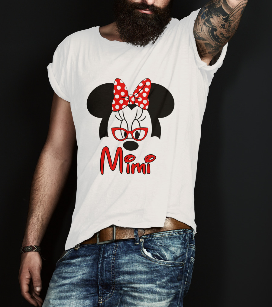 Minnie Mimi Red Bow Glasses T-Shirt