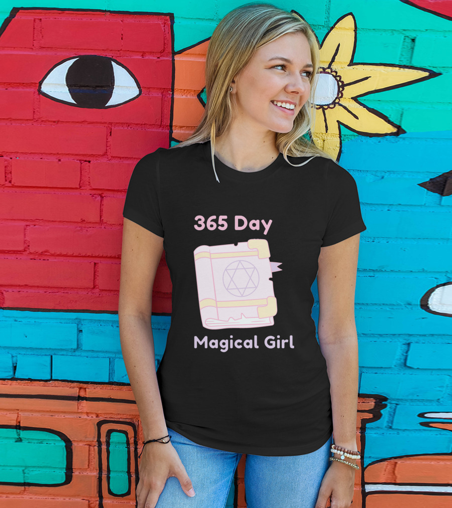 365 Day Magical Girl Pastel Spellbook Star Emblem T-Shirt